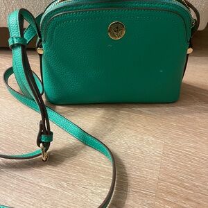 Green Leather Crossbody Bag